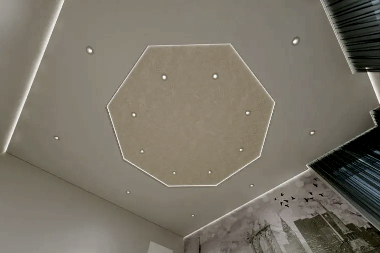 Виды теневых профилей для натяжных потолков